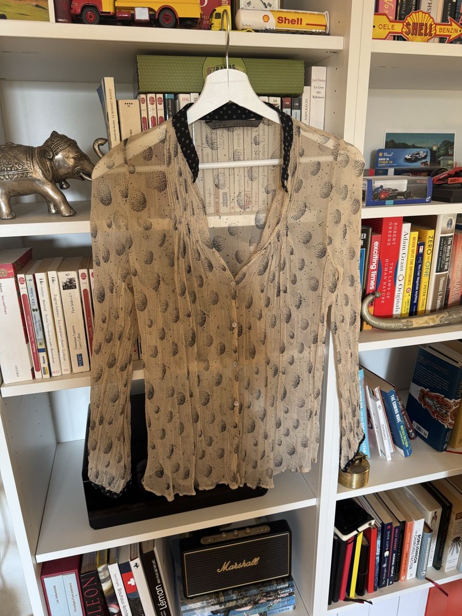 Zara Camicette: Zara Basic Blouse - Elegant Sheer Look - Size S - Classy – Nuovo (secondo la descrizione) da Zürich venduto da que_5ntr 1