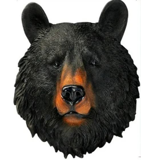 Statuette: Bär Kopf 3D (22x19 cm) – Nuovo e nell'imballaggio originale da Langenbruck venduto da Gumsi