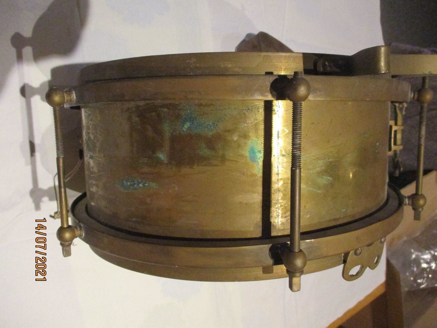 Strumenti musicali: VINTAGE MARCHING SNARRE /TROMMEL MESSING – Usato da Weissbad venduto da Usw63 8