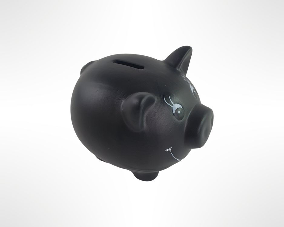 Relaxdays Sparschwein Aus Dolomit - Rosa Mit Entnahmeöffnung 12,5x12x14cm