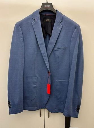 cooler Cinque Veston in 54 - slim fit - wunderschönes Blau