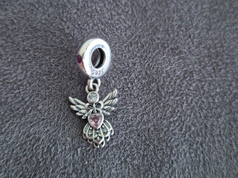 Anhänger: Silber Charm Engel +Garantie – Neu (gemäss Beschreibung) aus Rotkreuz von Carbone_Bijou-Shop