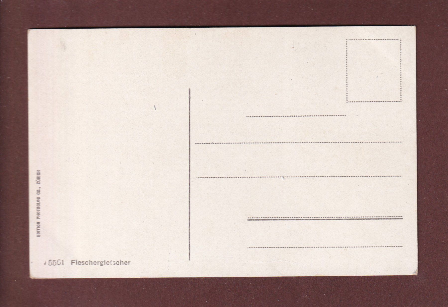 Cartoline postali: FIESCHERGLETSCHER – Usato da Pully venduto da nicecards 1