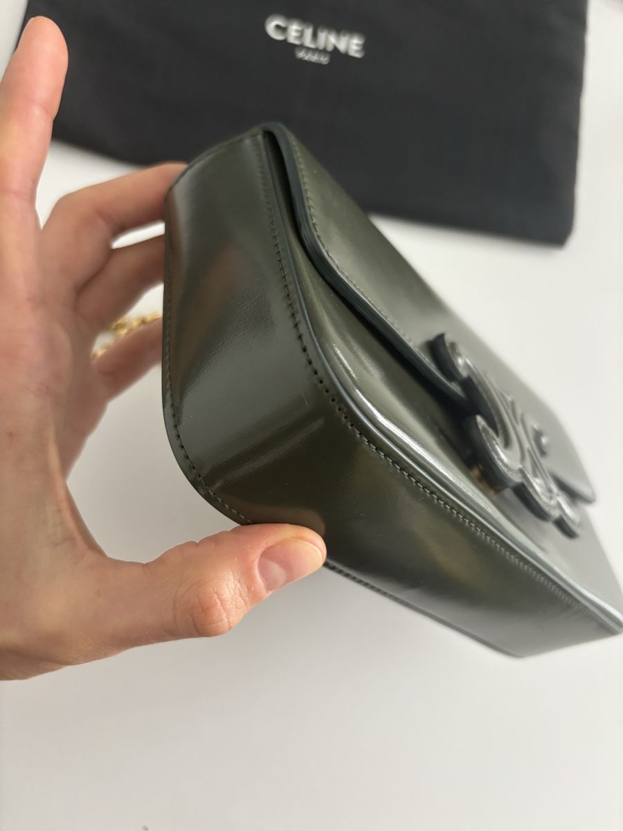 Celine Borse da donna: Celine Triomphe - Schultertasche - Neuwertig - Khaki – Nuovo (secondo la descrizione) da Kilchberg ZH venduto da joa_v7bl 3