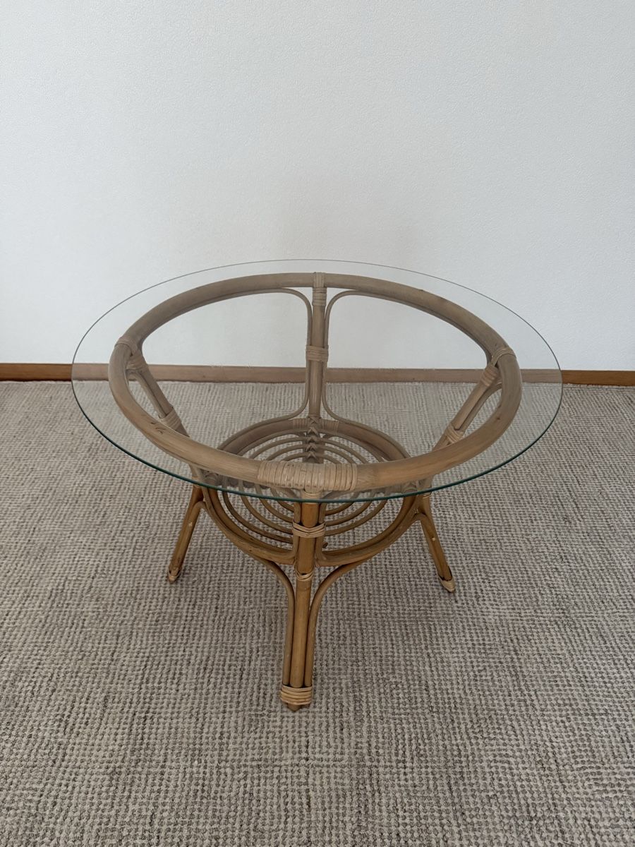 Tavoli: Table basse vintage en rotin – Usato da Morges venduto da PiCK1