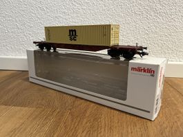 Märklin 47810-03 H0 Containerwagen DB AG MSC-Container