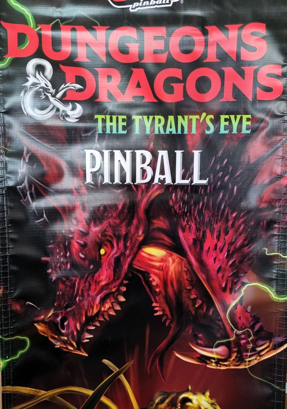 Stern Pinball Flipperkästen: Official Stern Dungeons & Dragons Banner – Neu (gemäss Beschreibung) aus Schalunen von schwabspielautomaten 1