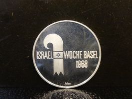 SHALOM ISRAEL WOCHE BASEL 1968 Silber