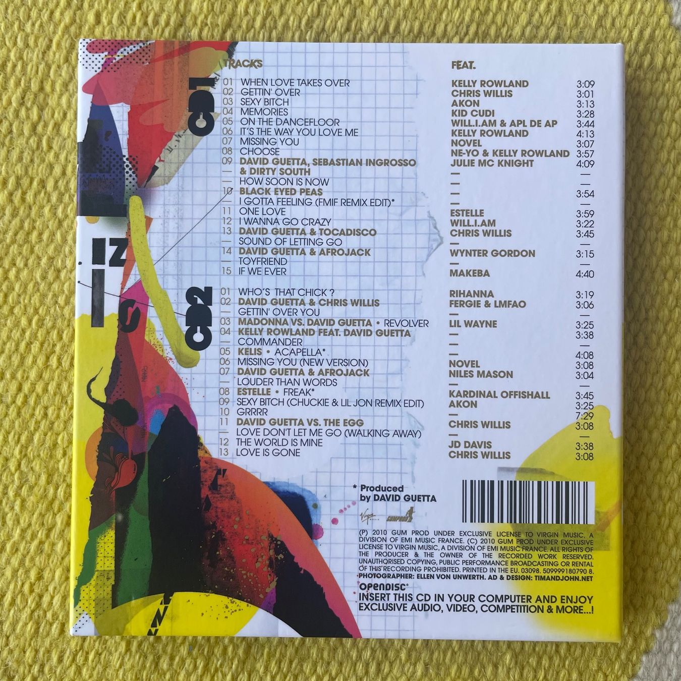 CDs: DAVID GUETTA-2CD ONE MORE LOVE  (DIGIPACK) – D'occasion à Rorschacherberg par CD-Roli 1