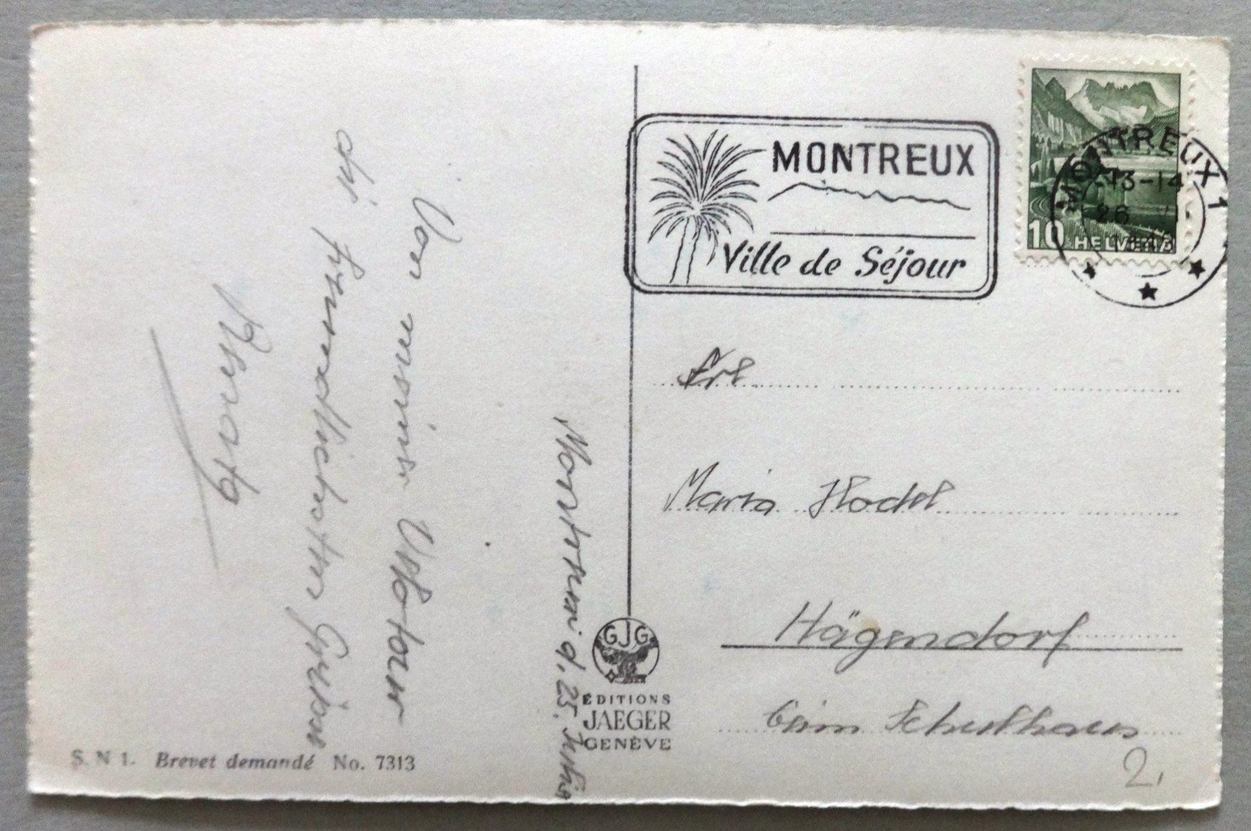 Cartes postales: Montreux – D'occasion à Fétigny par Billy2miny 1