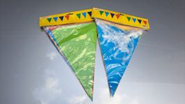 HAUSER Wimpelkette Wimpel Girlande Party 2 × 10m Fest 