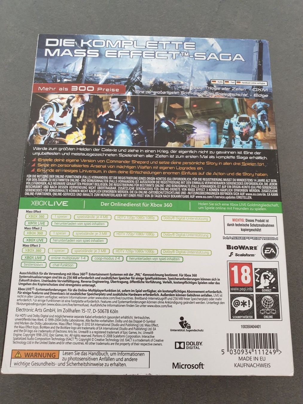 Microsoft Spiele: Mass Effect Trilogy Xbox 360 – Gebraucht aus Füllinsdorf von master_mind 1