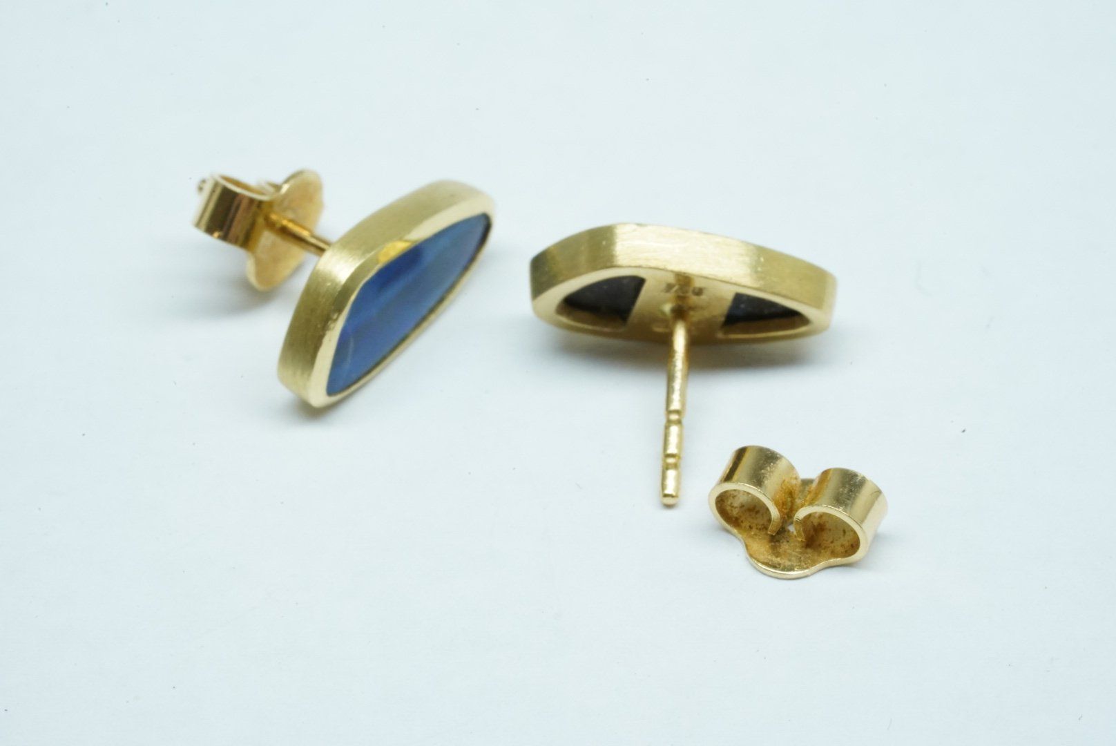 Orecchini pendenti & Orecchini a lobo: Ohrstecker 18k Gelbgold mit Opal – Usato da Bülach venduto da Re-Jewelled 2