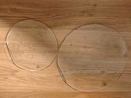 2er Set Glasteller Hergiswil, Design Roberta, Top Zustand