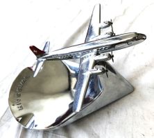 Original Swissair Bühler 6491 - Aschenbecher - DC-6
