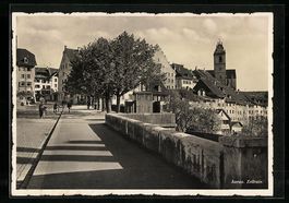 Aarau, Strasse am Zollrain mit Passanten