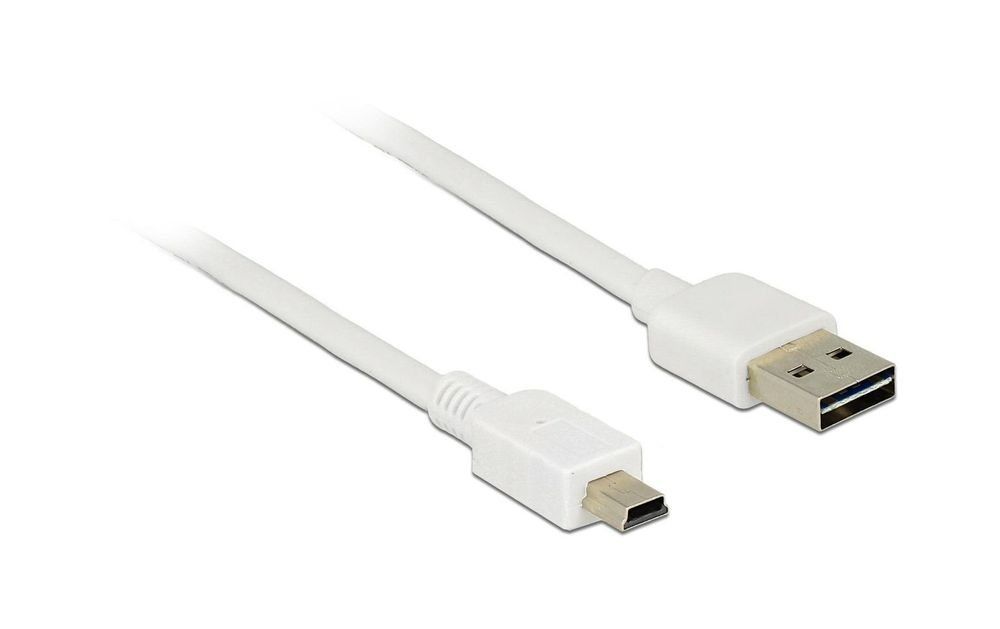 Kabel: USB Kabel 2.0, Stecker USB-A auf USB Mini-B, 1.6m, Weiss – Neu (gemäss Beschreibung) aus Unterengstringen von Tnovus