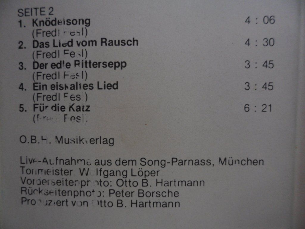 Musicassette: FREDL  FESL   2 – Usato da Langnau i. E. venduto da gf2_29jt 2