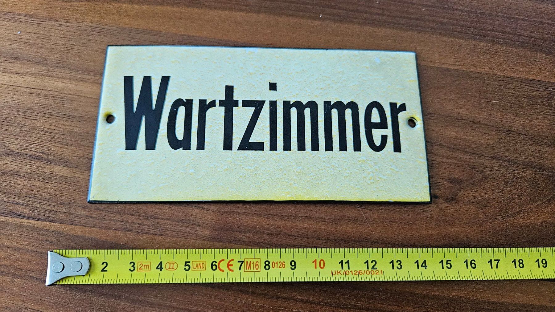 Insegne: Original Emailschild "Wartezimmer" – Usato da Untervaz venduto da FullFlap777 2