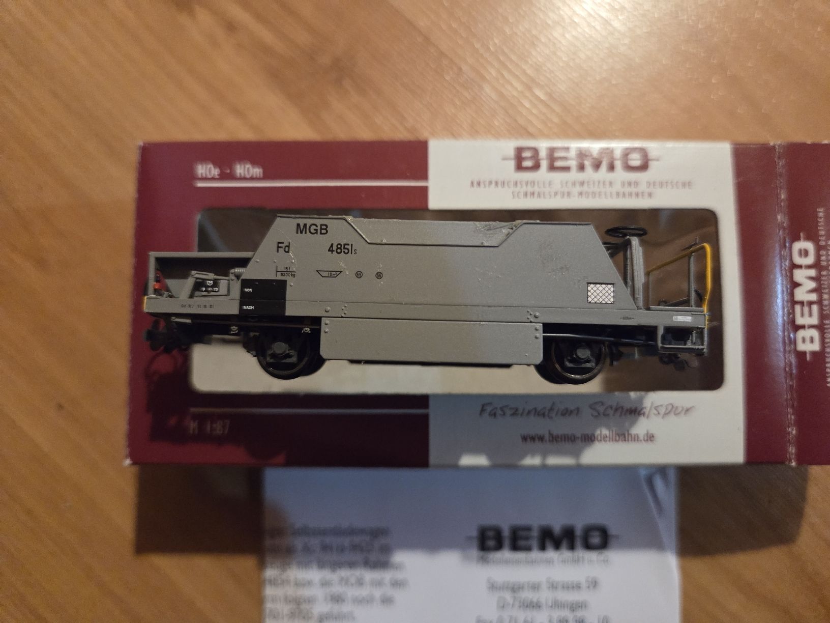 Bemo Modelleisenbahnen: Bemo 2253 251 MGB Fd 4851 Schotterwagen – Gebraucht aus Illhart von Markus203 1