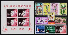 Nigeria – 1963-1966-1984 – Auswahl Serien und Block – MNH **