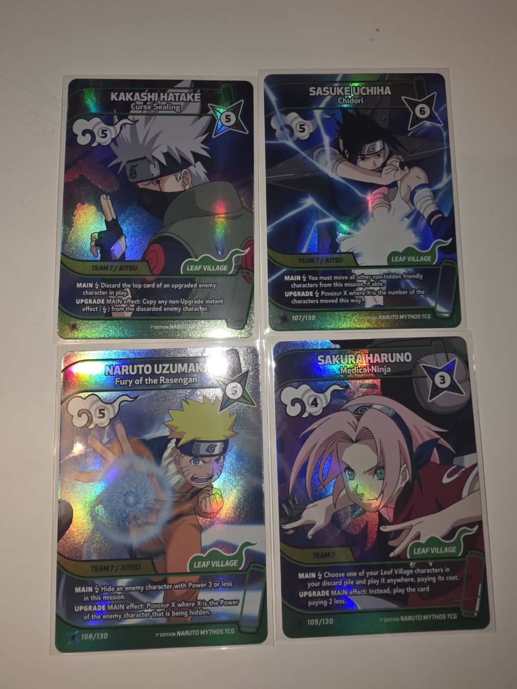 Sammelbilder & Trading cards: Naruto Mythos first edition, Team 7, rare – Neu (gemäss Beschreibung) aus Emmenbrücke von Minato96