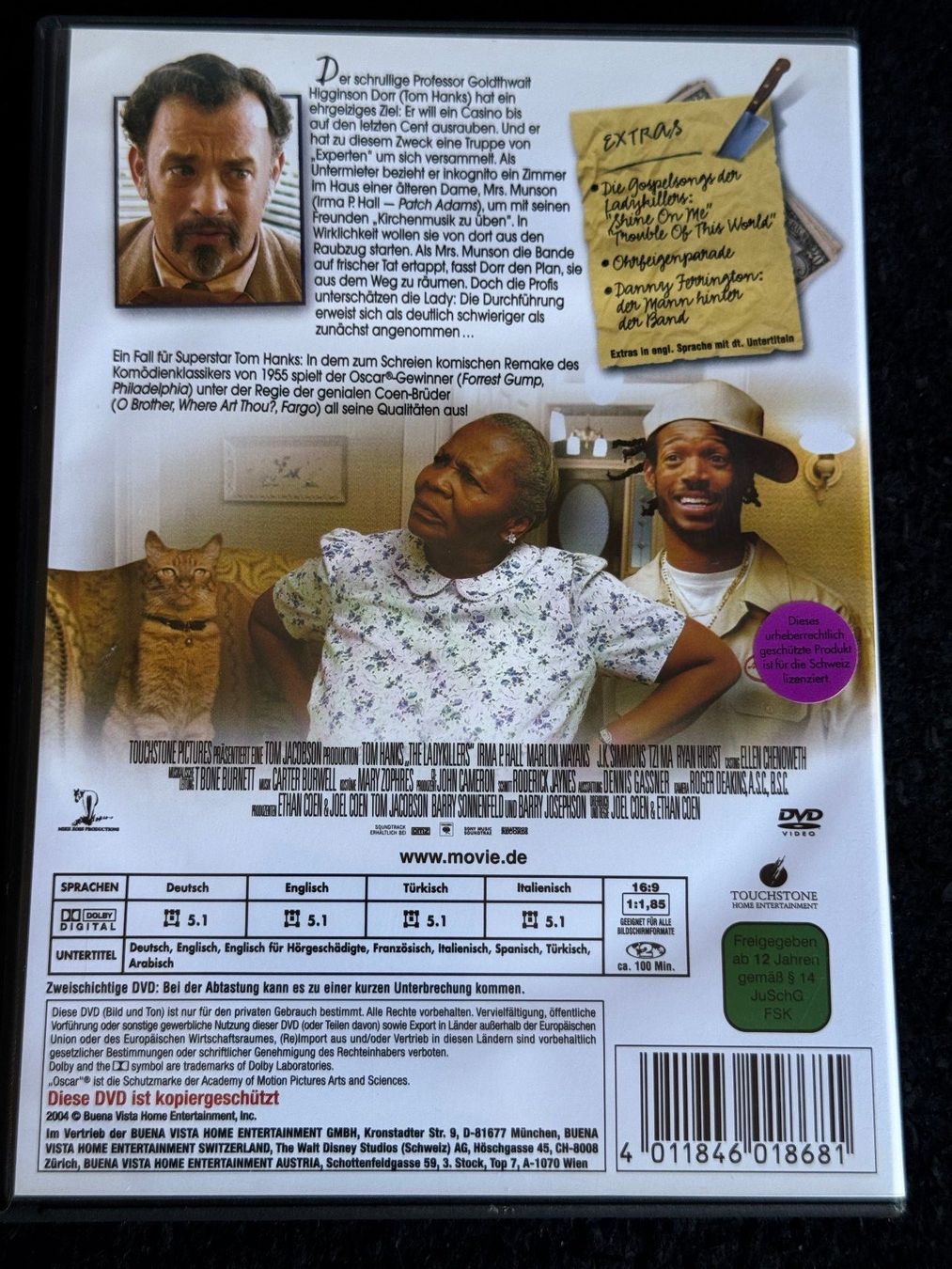 Tous les DVDs: LADYKILLERS DVD DE/EN/TK/IT Tom Hanks – D'occasion à Fribourg par tschjoly 1