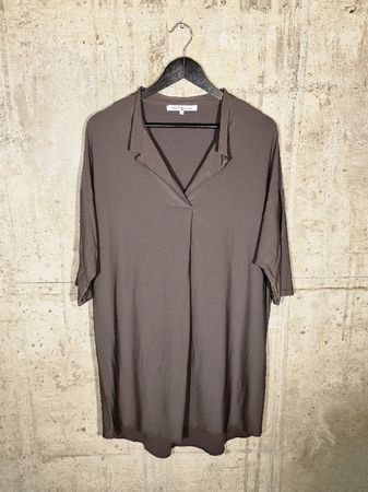 Braunes Kleid / Tunika 42 Viskose – Lockerer Schnitt – Top