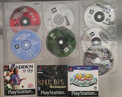 PS1 & PS2 Spiele Konvolut 7 Discs + 3 Anleitungen