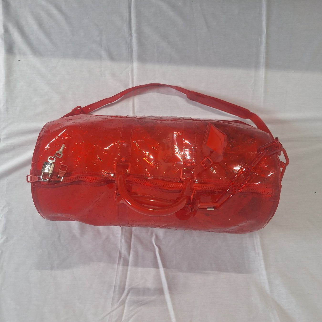 Louis Vuitton Borse: ENTRUPY! Louis Vuitton Keepall 50 Prism Red Virgil Abloh – Usato da Kilchberg ZH venduto da mrmame 2