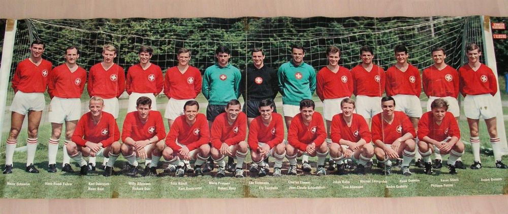 Poster FussballNati Schweiz, WM 1966 Kaufen auf Ricardo