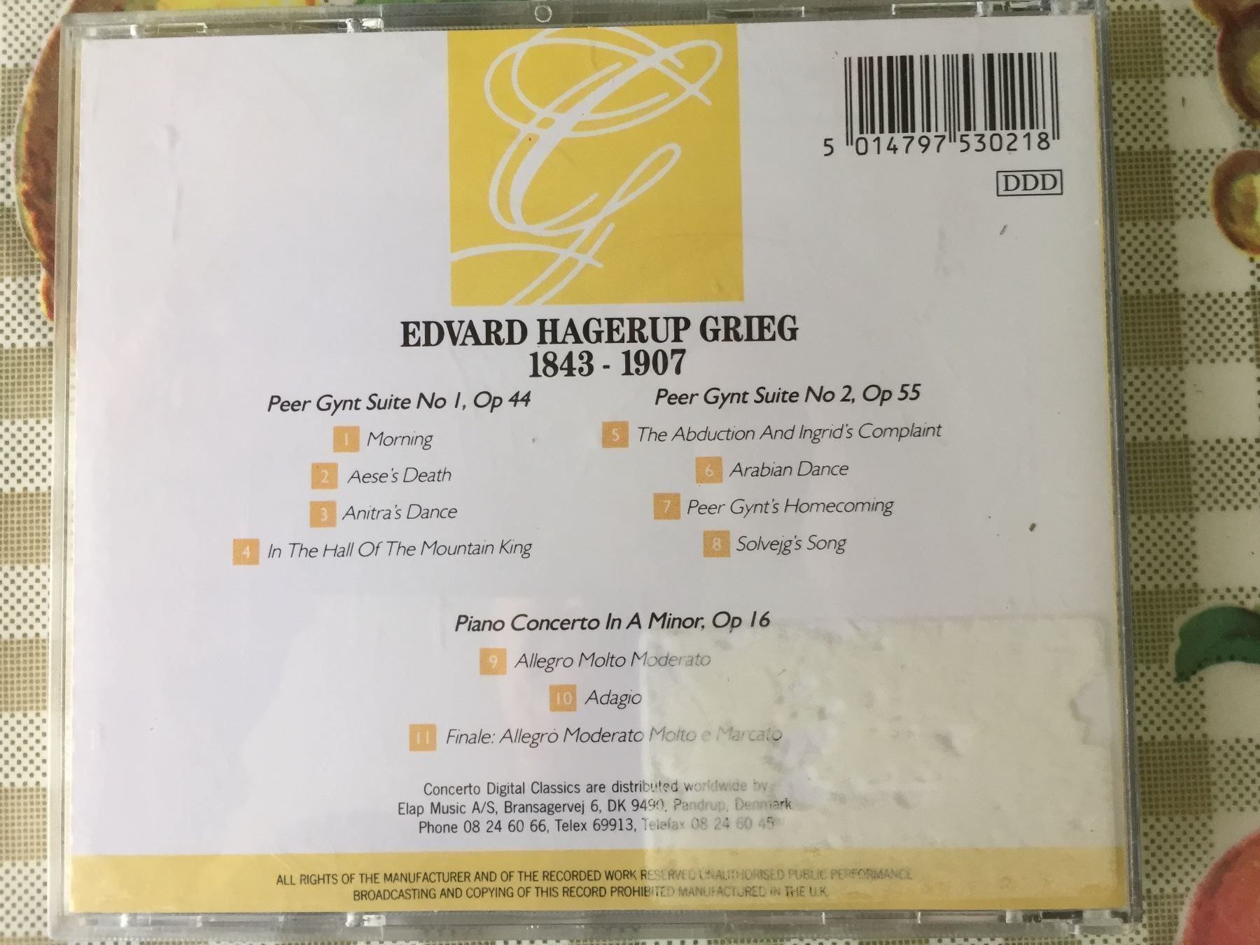 CDs: Grieg Piano Concerto in A Minor – Gebraucht aus Rüti ZH von alumedien 1