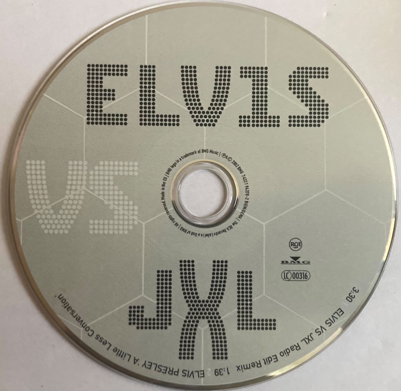 CDs: ELVIS VS JXL - A LITTLE LESS CONVERSATION – D'occasion à Poliez-Pittet par Newtown-Records 2