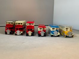 Lledo 6 britische Busse u.a. Londonbus ca. 1/72 metall