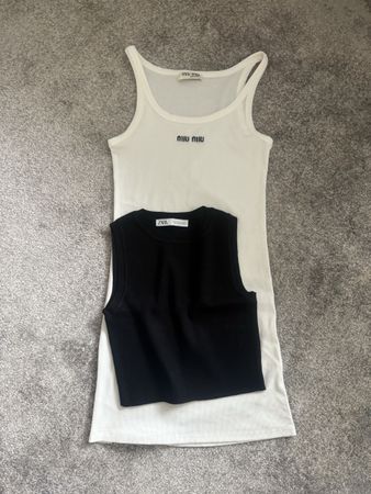 Tank Dress & Zara Knit Top Bundle, Size Small