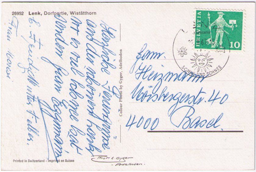 Cartoline postali: Lenk – Usato da Binningen venduto da Mountainrider 1