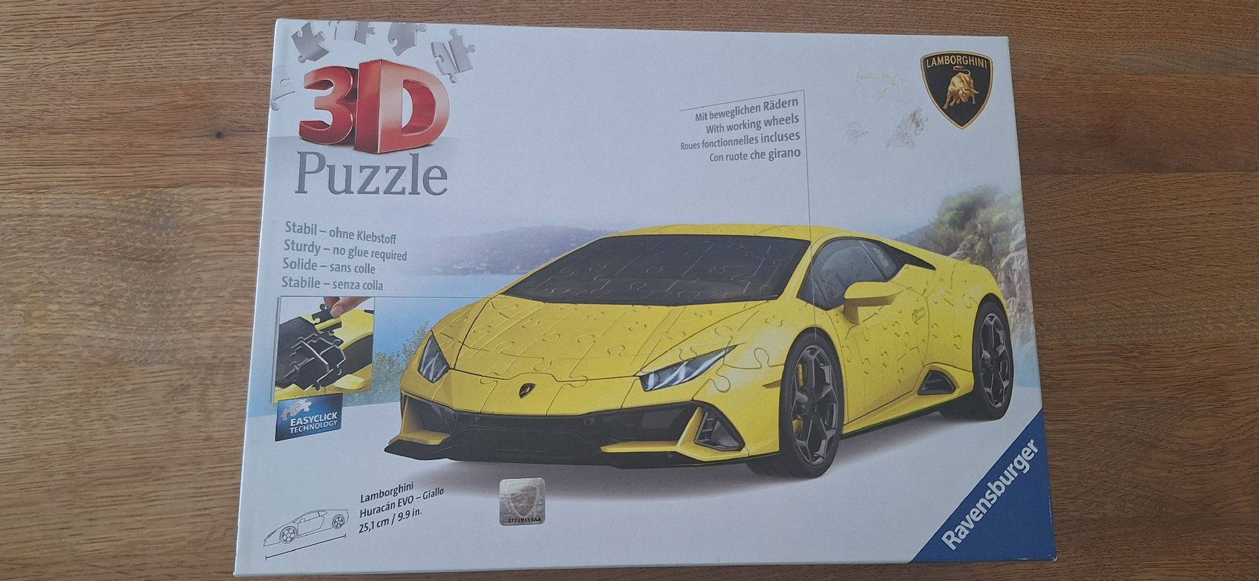 Ravensburger Puzzles: 3D Puzzle Lamborghini Huracan Giallo – Neuf (Voir description) à Grabs par tschanny