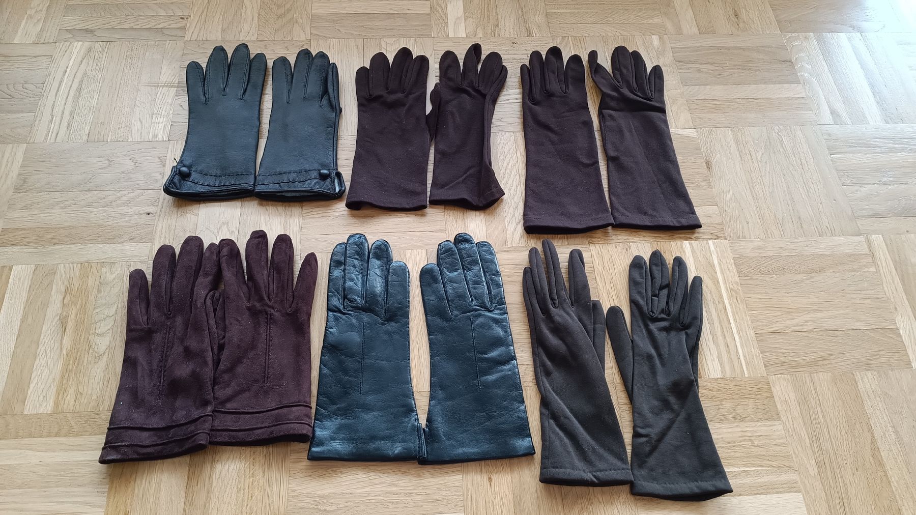 Guanti & manicotti: Set Damen Handschuhe braun-schwarz – Usato da Baden venduto da zuppel