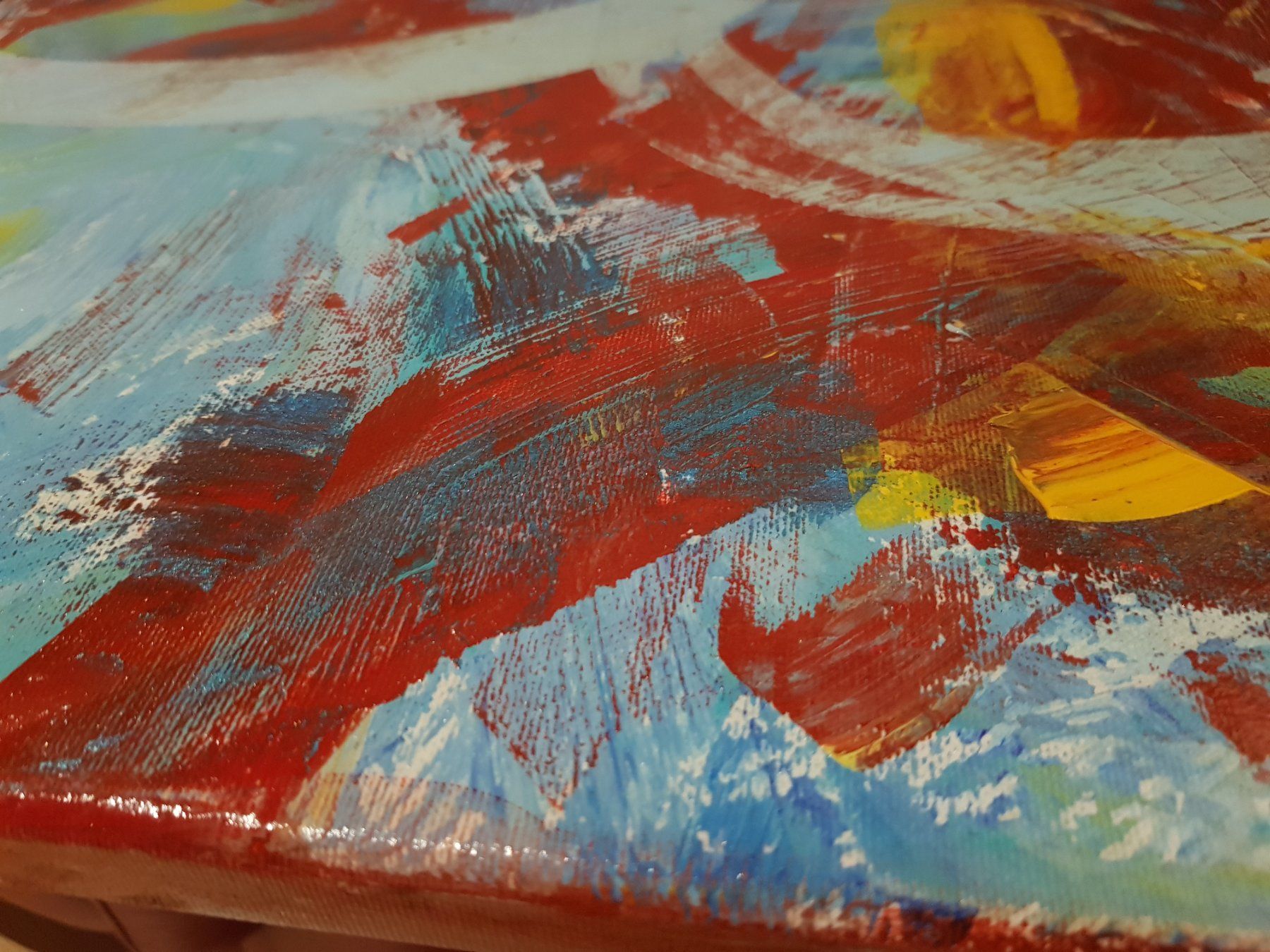Gemälde: Painting: "Whoosh", 40 x 60 cm canvas frame – Neu und originalverpackt aus Turbenthal von viw_48fr 2
