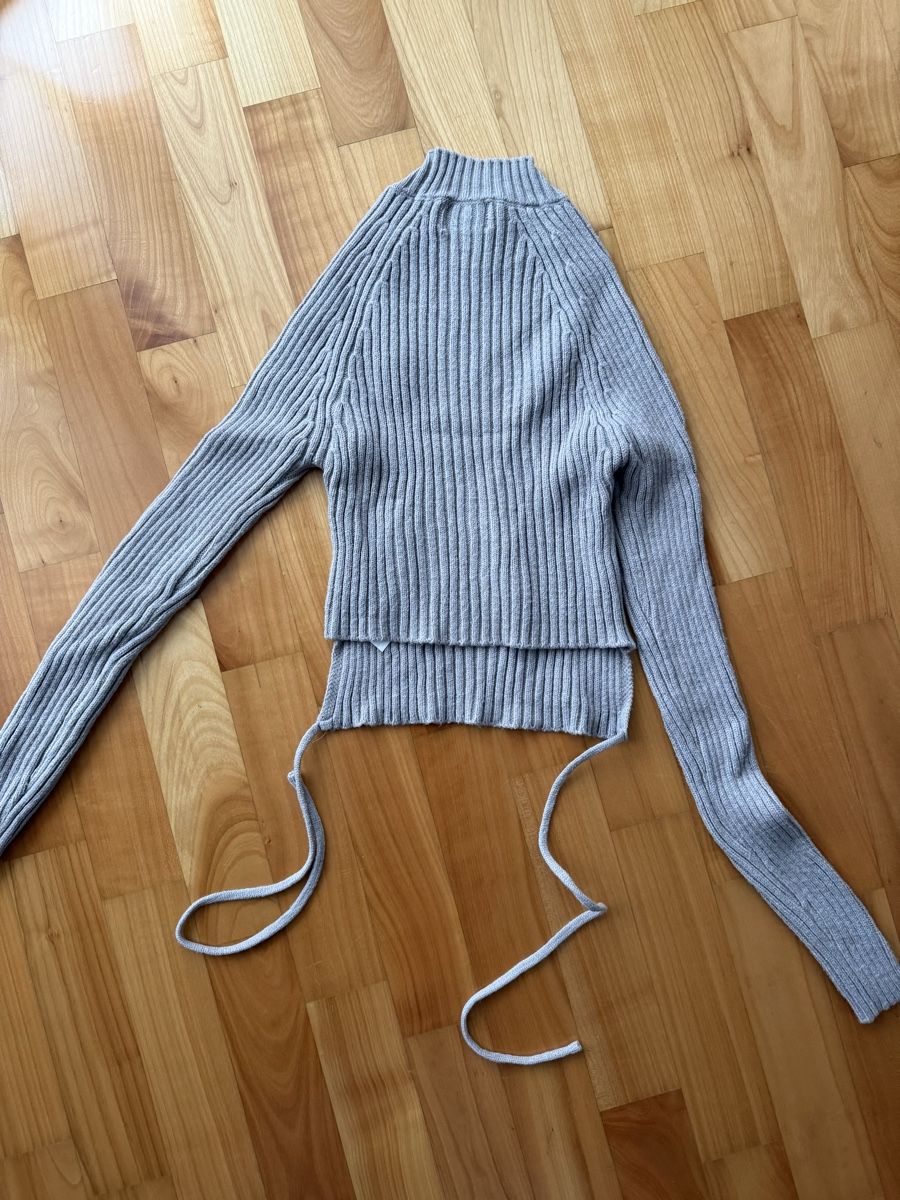 Pull&Bear Maglioni & Felpe: Grauer Cropped Strickpullover von Pull&Bear, Grösse S – Nuovo (secondo la descrizione) da Lachen SZ venduto da ali_5xw5 2