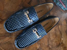 Moccasins Grösse 43 blau