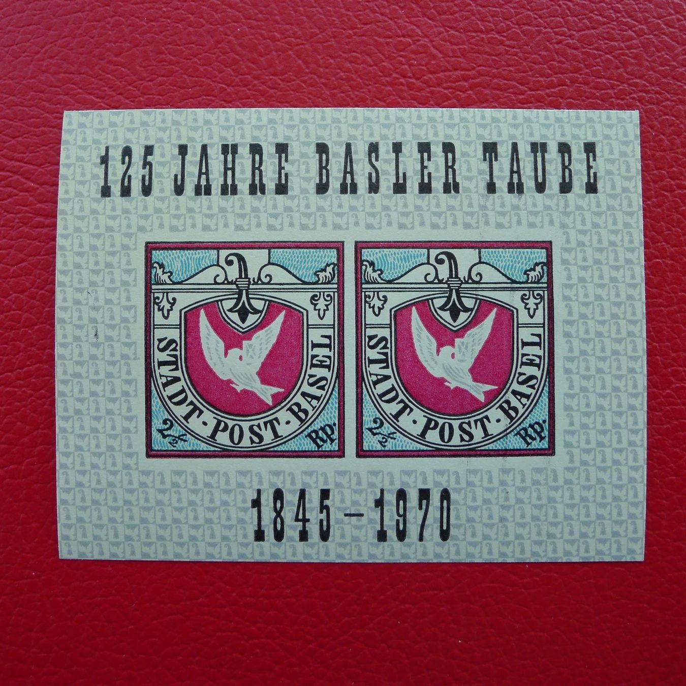 Lettres & Cartes postales: Werbevignette 125J BASLER TAUBE – Antique à Sursee par Luzernerraute
