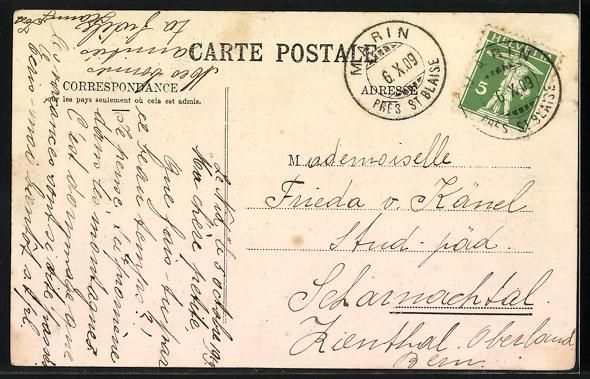 Cartoline postali: AK Marin, Une Rue, 1909 – Usato da Berlin venduto da bartko-reher 1