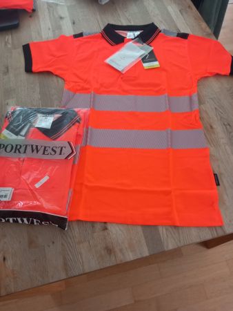 Portwest Warnschutz Poloshirt Gr.XS  2Stück