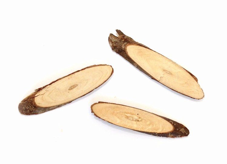 Kit bricolage: Holzscheibe oval mit Rinde (10Stk.) – Nuovo (secondo la descrizione) da Schlatt TG venduto da kreativ-atelier