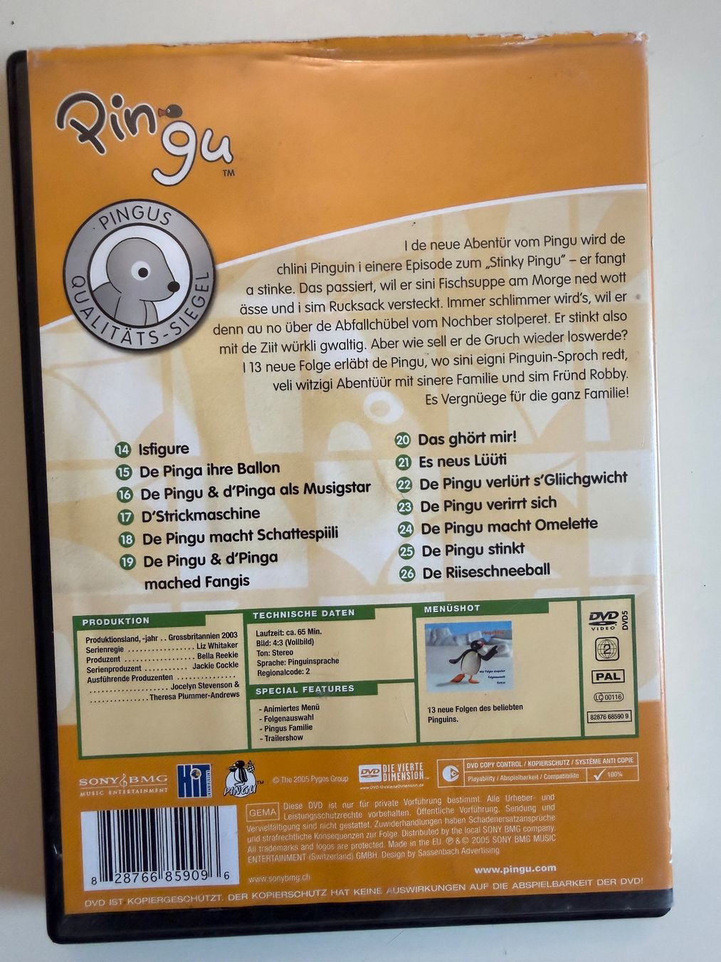 Tutti i DVDs: PINGU 2 DVD - Stinky Pingu – Usato da Münsingen venduto da Ganjam 2