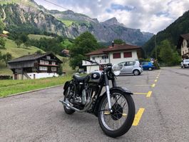 Matchless G80 mit Bronze-Rennzylinderkopf, Veteran