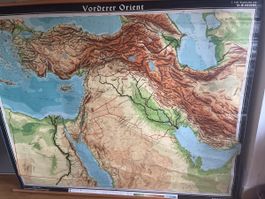 Landkarte des östlichen Vorsserer 184/220 cm carte géographi