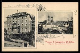 AK St. Gallen, Pension Felsengarten, Eigentum des Arbeiterin