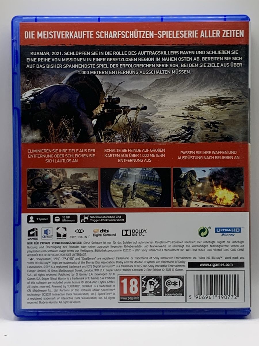 Sony Jeux: PS5 - Sniper Ghost Warrior Contracts 2 Elite Edition – D'occasion à Ostermundigen par RG-Collector 1